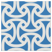 Chic, modernes Muster - Wellfleet - Blau Stoff (Nahaufnahme)
