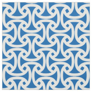 Chic, modernes Muster - Wellfleet - Blau Stoff