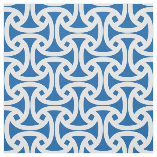 Chic, modernes Muster - Wellfleet - Blau Stoff (Muster)