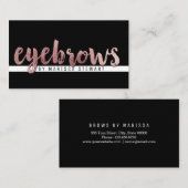 Chic-modernes Rosen-Goldeinfache Visitenkarte (Vorne/Hinten)