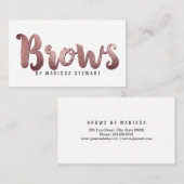 Chic-modernes Rosen-Goldeinfache Visitenkarte (Vorne/Hinten)