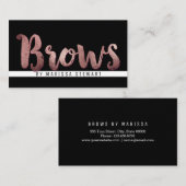 Chic-modernes Rosen-Goldeinfache Visitenkarte (Vorne/Hinten)