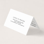 Chic-modernes Rosen-Goldeinfache Visitenkarten (Rückseite)