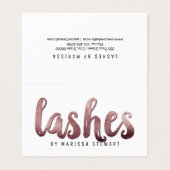 Chic-modernes Rosen-Goldeinfache Visitenkarten (Außenseite Aufgefaltet)