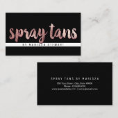 Chic-modernes Rosen-Goldeinfacher Visitenkarte (Vorne/Hinten)