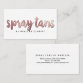 Chic-modernes Rosen-Goldeinfacher Visitenkarte (Vorne/Hinten)