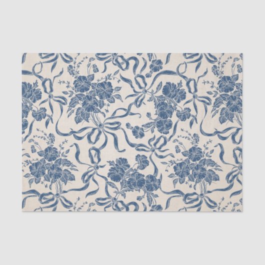 Chic-modernes Vintages Seidenpapier (Vorderseite)