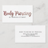 Chic-modernes Visitenkarte (Vorne/Hinten)