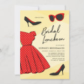 Chic Mohionable Bridal Luncheon Einladung (Vorderseite)