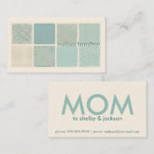 Chic Mommy Calling Card Telefonnummerkarte (Vorne/Hinten)