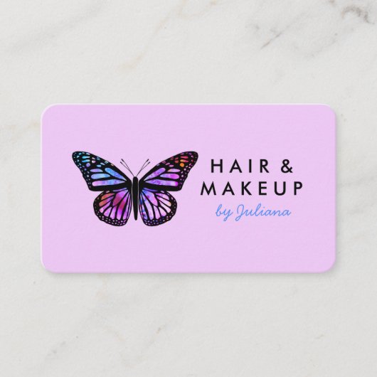 Chic Monarch Butterfly Elegantes Ambiente Visitenkarte (Vorderseite)