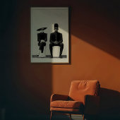 Chic Monochrome Fotografie Fashion Pair Poster