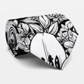 Chic Monochromes Blumenluxus-Muster (7) Krawatte (Gerollt)