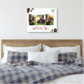 Chic Monogram 3 Foto Collage Mother Family Leinwanddruck (Insitu (Schlafzimmer))
