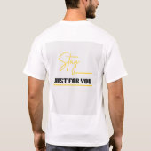 Chic Monogram "AS" passendes T-Shirt für Paare (Rückseite)
