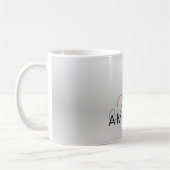 Chic monogram beruflich schlicht ADD YOUR NAME Kaffeetasse (Links)