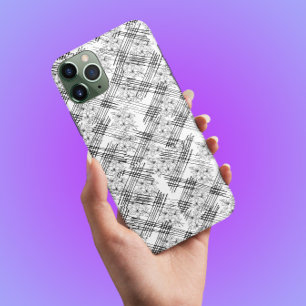 Chic Monogram-Blumen und Streifen Case-Mate iPho iPhone Hülle