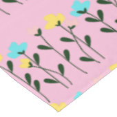 Chic Monogram Chic Graues Floral Pattern Tischdecke (Schrägansicht)