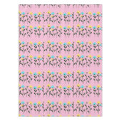 Chic Monogram Chic Graues Floral Pattern Tischdecke (Vorderseite)