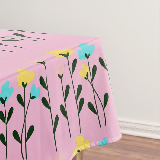 Chic Monogram Chic Graues Floral Pattern Tischdecke (Beispiel)