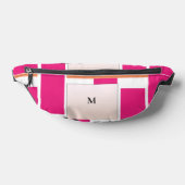 Chic Monogram Feminine Stripmuster Bauchtasche (Ablage )