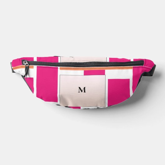 Chic Monogram Feminine Stripmuster Bauchtasche (Ablage )