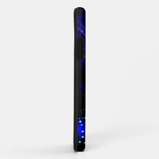 Chic Monogram Glitzer Christmas Tree Navy Case-Mate iPhone Hülle (Hinten/Rechts)