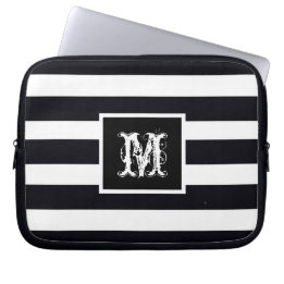 Chic Monogram Initial Classic Modernes Cooles B & Laptopschutzhülle