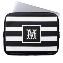Chic Monogram Initial Classic Modernes Cooles B & Laptopschutzhülle