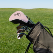 Chic Monogram Initial Name Dusty Blush Pink Golf Headcover (In SItu)