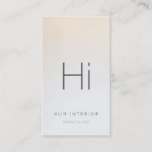 Chic Monogram Interior Designer Architecture Visitenkarte (Vorderseite)