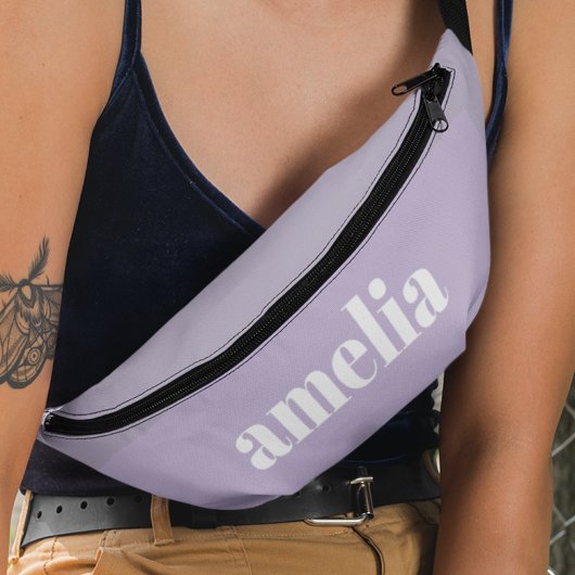 Chic Monogram Lavender Lila Bauchtasche