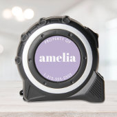 Chic Monogram Lavender Lila Maßband