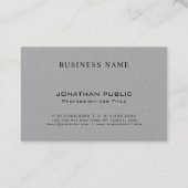 Chic Monogram Minimalistisch Schlicht Luxe Trendy  Visitenkarte (Rückseite)