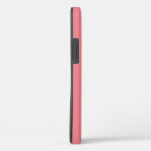 Chic Monogram Name Coral Pink Case-Mate iPhone Hülle (Rückseite / Rechts)