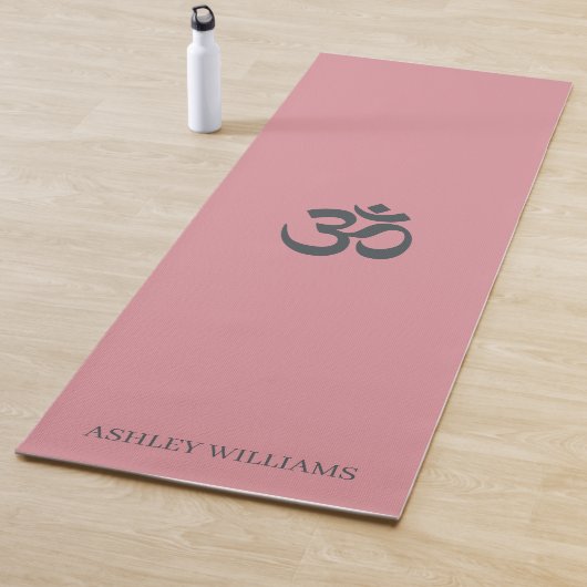 Chic Monogram Om Symbol Dusty Pink Rose Yoga Mat Yogamatte (Beispiel)
