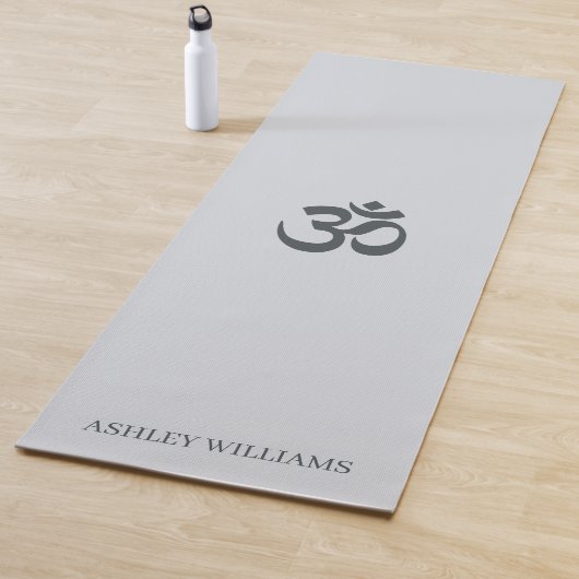 Chic Monogram Om Symbol Pastel Blue Yoga Mat Yogamatte (Beispiel)