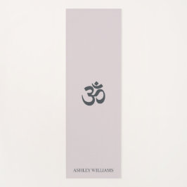 Chic Monogram Om Symbol Pastell Lila Yoga Mat Yogamatte