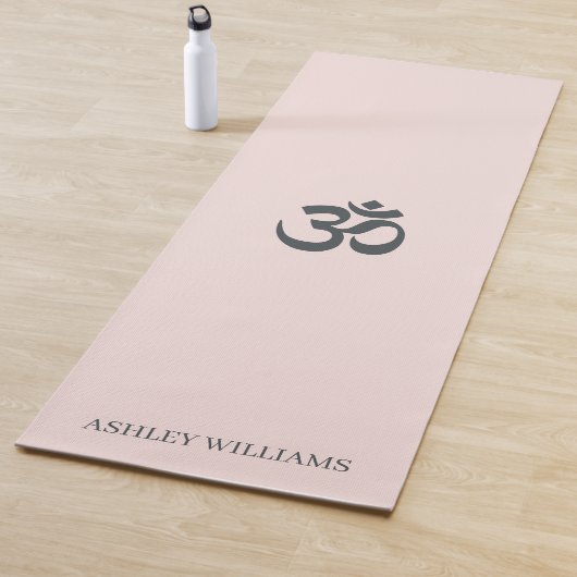 Chic Monogram Om Symbol Pastell Pink Yoga Mat Yogamatte (Beispiel)
