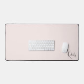 Chic Monogram Pink Schreibtischunterlage (Tastatur & Maus)