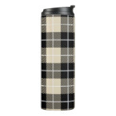 Chic Monogram Thompson Camel Kariertes Muster Thermosbecher (Nach links gedreht)