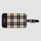 Chic Monogram Thompson Kamel Karomuster Gepäckanhänger (Vorderseite (Horizontal))