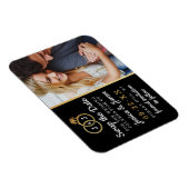 Chic Monogram Wedding Rings Rette oder tauscht das Magnet (Rechte Seite)