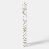 Chic Monogram Zebra Case-Mate iPhone Hülle (Rückseite / Links)