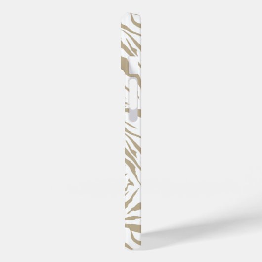 Chic Monogram Zebra Case-Mate iPhone Hülle (Rückseite / Links)
