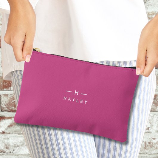 Chic monogram zubehörtasche