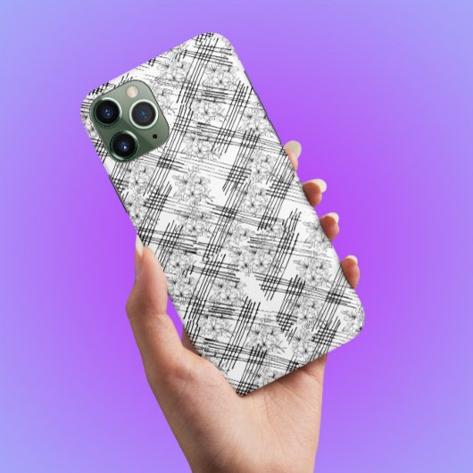 Chic Monogramed Blume und Streifen Case-Mate iPho Case-Mate iPhone Hülle