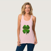 Chic-Monogramm für Clover anpassbar Tank Top (Vorderseite Vollansicht)