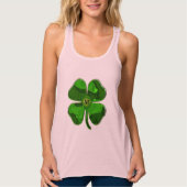 Chic-Monogramm für Clover anpassbar Tank Top (Vorderseite)