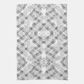 Chic Monogrammierte Blume und Streifen Geschirrtuch (Vertikal)